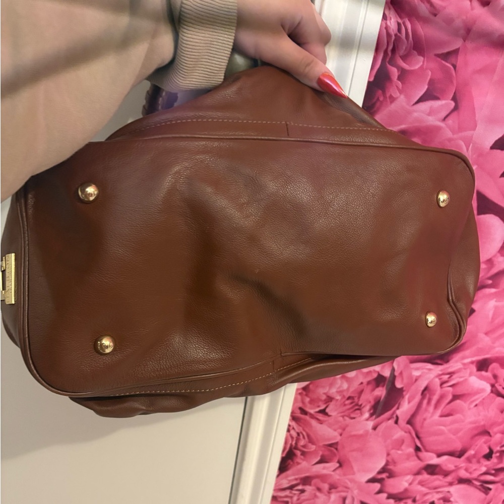 Halston Heritage Brown Leather Women's Bag - Picture 5 of 6